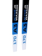 Лыжи пластиковые, 170 см, с насечкой, цвета МИКС - Фото 7