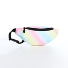 Рюкзак молодёжный из текстиля на молнии, 3 кармана, поясная сумка, цвет разноцветный - Фото 6