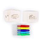 Набор для творчества «Фломастеры-аэрографы» с трафаретами - фото 41161468