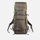 Рюкзак туристический, 100 л, отдел на шнурке, наружный карман, 2 боковых кармана, цвет зелёный - фото 9218046