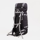 Рюкзак туристический, Taif, 70 л, отдел на шнурке, наружный карман, 2 боковые сетки, цвет чёрный/серый - фото 11811692