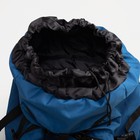 Рюкзак туристический, Taif, 90 л, отдел на шнурке, наружный карман, 2 боковые сетки, цвет синий/серый - Фото 7