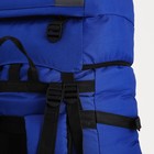 Рюкзак туристический, Taif, 90 л, отдел на шнурке, наружный карман, 2 боковые сетки, цвет синий/серый - Фото 10