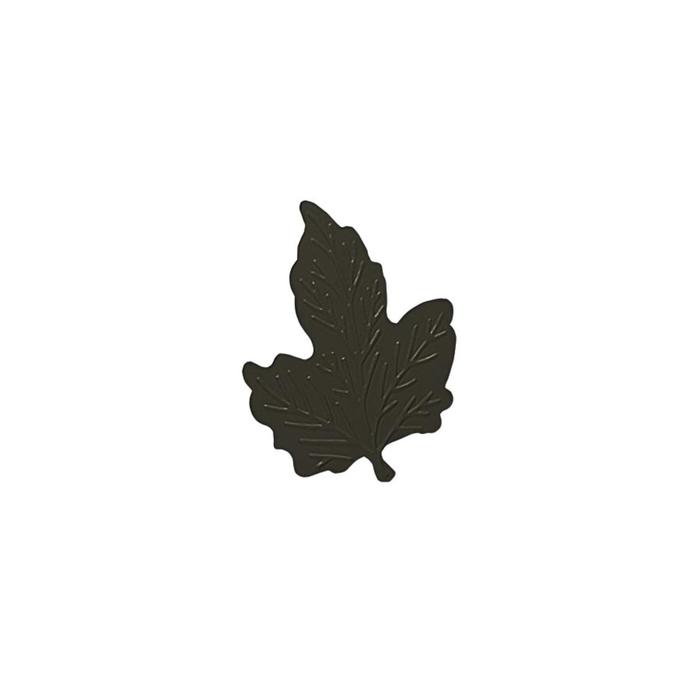 Клипса для штор на защёлке «Кленовый лист», цвет коричневый