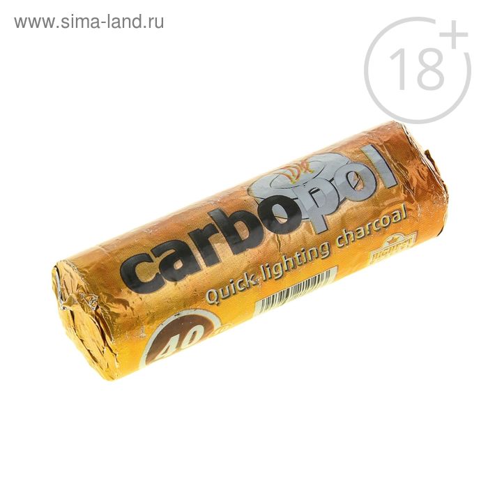 Древесный уголь для кальяна Carbopol, 10 таблеток × 40 мм - Фото 1