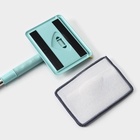 Щётка для окон Доляна, стальная телескопическая ручка 59(105) см, водосгон силикон 16 см, насадка микрофибра 12×16 см - Фото 4