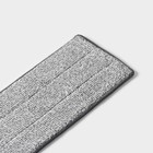 Насадка для швабры на липучке из микрофибры Доляна, комплектующие к набору, 32×12 см, 1 карман - фото 296845947