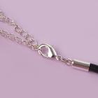 Кулон на шнурке «Яркость» треугольник, цвет бирюзово-синий в серебре ,L=42см (комплект 2 шт) - фото 24496595