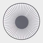 Фруктовница Доляна «Лайн», 26×26×12.5 см, чёрная - Фото 4