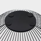 Фруктовница Доляна «Лайн», 26×26×12.5 см, чёрная - Фото 6