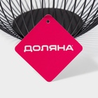 Фруктовница Доляна «Лайн», 26×26×12.5 см, чёрная - Фото 7