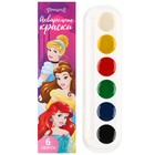 Акварель медовая «Принцессы», 6 цветов, в картонной коробке, без кисти - Фото 2