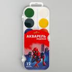 Акварель медовая «Человек-паук», 12 цветов, без кисти - фото 7151260