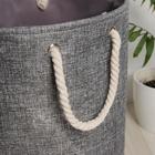 Корзина бельевая текстильная «Лоск», 35×45 см - Фото 4