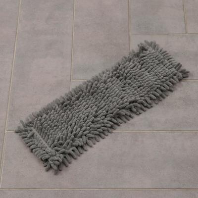 Насадка для плоской швабры Доляна, 41×12 см, микрофибра букля, 80 гр, цвет серый