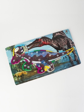 Деревянный пазл по номерам «Динозавры» МИКС