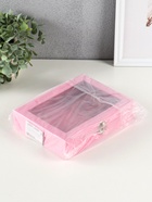 Шкатулка для украшений «Розовая пастила», бархат, 4.5×20×15 см - Фото 6