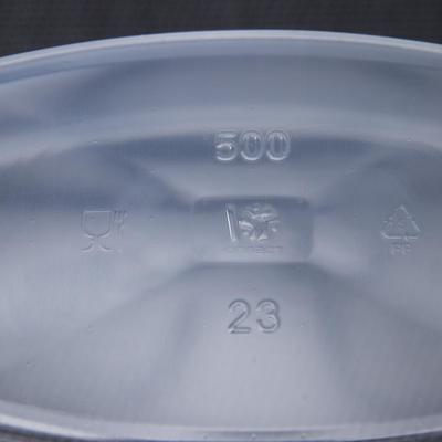 Контейнеры одноразовые, пластик, набор 5 шт., 500 мл, 13.8×10.2 см, с крышкой, прозрачный