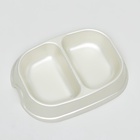 Миска 2×200 мл, белая перламутровая - Фото 4