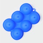 Форма для выпечки «Купол», 25×16×3.5 см, 6 ячеек (d=7 см), силикон, МИКС - Фото 3