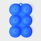 Форма для выпечки «Купол», 25×16×3.5 см, 6 ячеек (d=7 см), силикон, МИКС - Фото 4