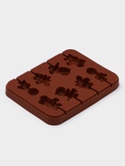 Форма для леденцов Доляна «Дино», силикон, 14×11×1.5 см, 8 ячеек, с палочками, коричневая - Фото 3