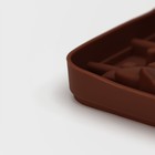 Форма для леденцов Доляна «Дино», силикон, 14×11×1,5 см, 8 ячеек, с палочками, цвет коричневый - Фото 6