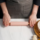 Скалка Доляна «Конфетти», 30×4,3 см, рабочая часть 17 см, цвет розовый - Фото 5