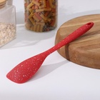 Лопатка Доляна «Гранат», силикон, 28 см, красная - Фото 4