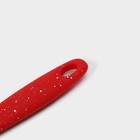 Кисть Доляна «Гранат», силикон, 25×4 см, красная - Фото 4