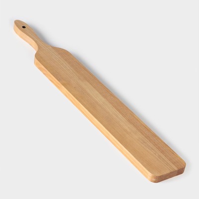 Доска для подачи шотов с ручкой Доляна, 60×9×1.8 см, на 8 рюмок, d=3.9 см, с пропиткой, дерево берёза