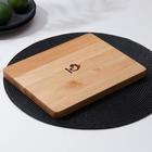 Доска для подачи шотов Доляна, 25×20×1.8 см, на 6 рюмок, d=5 см, с пропиткой, дерево берёза - Фото 5