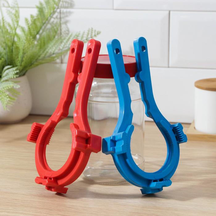 Ключ для крышек, 21 см, цвет МИКС - Фото 1