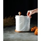 Держатель для кухонных бумажных полотенец Доляна, 13×25 см, бук, цвет и рисунок микс - Фото 4