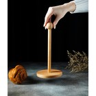 Держатель для кухонных бумажных полотенец Доляна, 13×25 см, бук, цвет и рисунок микс - Фото 5