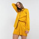 Пижама женская (сорочка, шорты) MINAKU: Light touch цвет золото, р-р 44 - Фото 2