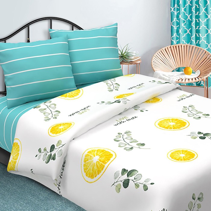 Постельное бельё 2сп Традиция «Оранж» 175х217 см, 180х217 см, 70х70 см - 2 шт - Фото 1