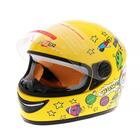 Шлем HIZER 105-1, размер L, жёлтый, детский - Фото 5