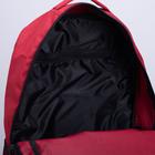Рюкзак туристический, 15 л, 2 отдела на молниях, 2 наружных кармана, 2 боковые сетки, цвет красный - Фото 5