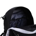 Рюкзак туристический, 65 л, отдел на молнии, 3 наружных кармана, цвет чёрный/зелёный/серый - Фото 7