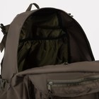 Рюкзак туристический, 40 л, отдел на молнии, 3 наружных кармана, цвет хаки - Фото 4