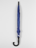 Зонт - трость полуавтоматический, «Однотонный», 8 спиц, R=52/60 см, d=104 см, синий - Фото 5