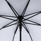 Зонт - трость полуавтоматический, «Однотонный», 8 спиц, R = 52/60 см, D = 120 см, цвет синий - Фото 6