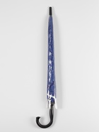 Зонт - трость полуавтоматический, «Однотонный», 8 спиц, R=52/60 см, d=104 см, синий - Фото 6