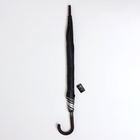 Зонт - трость полуавтоматический «Однотонный», 8 спиц, R = 58 см, цвет чёрный - Фото 8