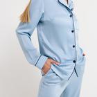 Пижама женская (сорочка, брюки) : Light touch цвет голубой, р-р 50 - фото 809272375 Пижама женская (сорочка, брюки) : Light touch цвет голубой, р-р 50 - фото 809272375