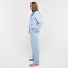 Комплект женский (сорочка, брюки) MINAKU: Light touch цвет голубой, размер 52 6436817