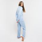Комплект женский (сорочка, брюки) MINAKU: Light touch цвет голубой, размер 52 6436817