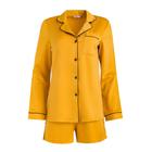 Комплект женский (сорочка, шорты) MINAKU: Light touch цвет золото, размер 48 6436822 Комплект женский (сорочка, шорты) MINAKU: Light touch цвет золото, размер 48 6436822