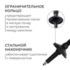 Палка для скандинавской ходьбы ONLITOP, телескопическая, 3 секции, до 135 см, 1 шт., цвет оранжевый - Фото 4